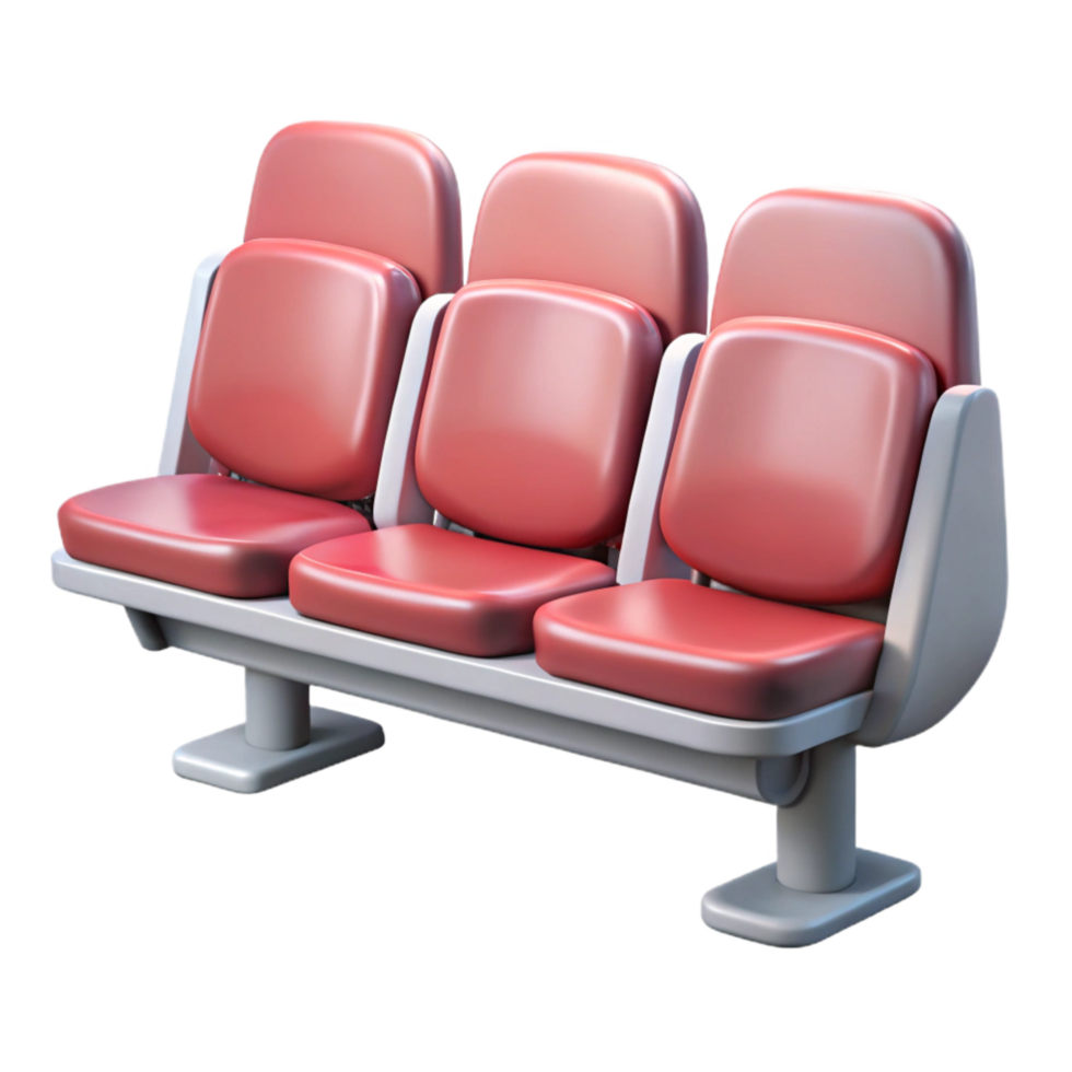 vibrant contemporary Empty Stadium Seats Transparent detailed png