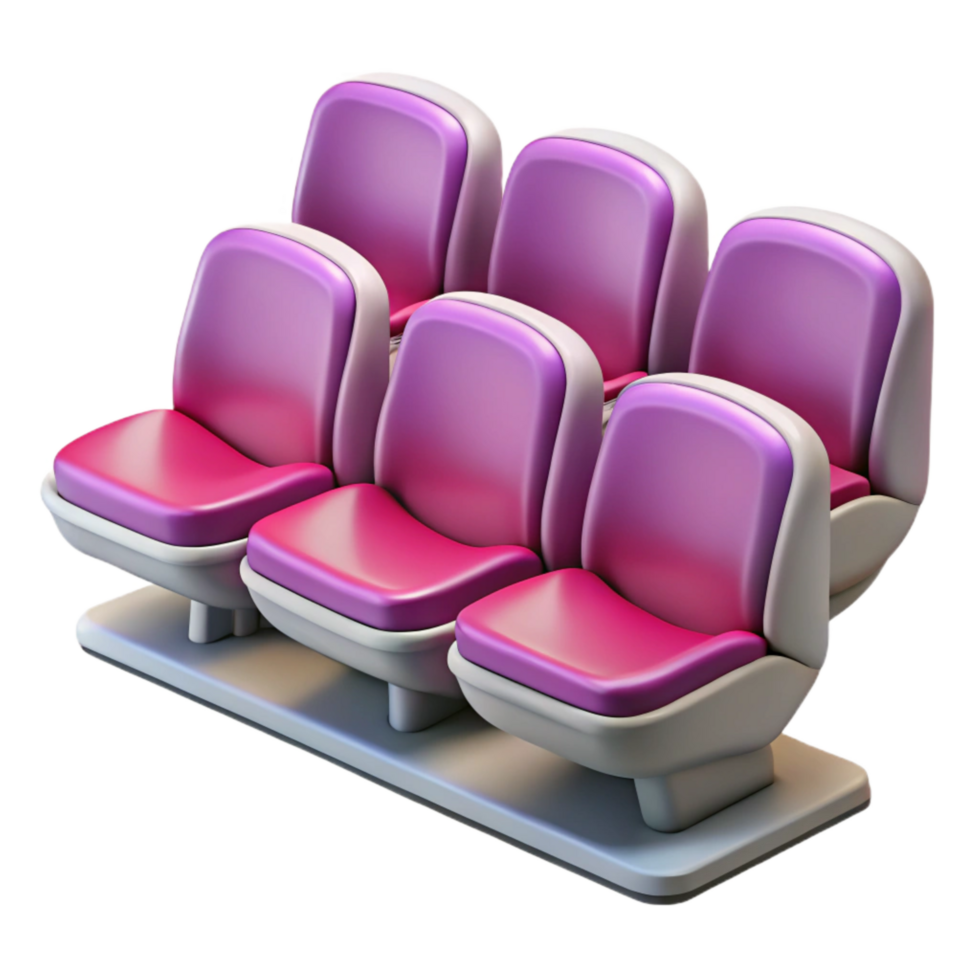 dramatic contemporary Empty Stadium Seats Transparent authentic png