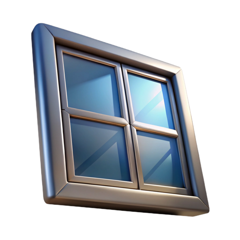Energy Efficient Windows Close Up Transparent Background png