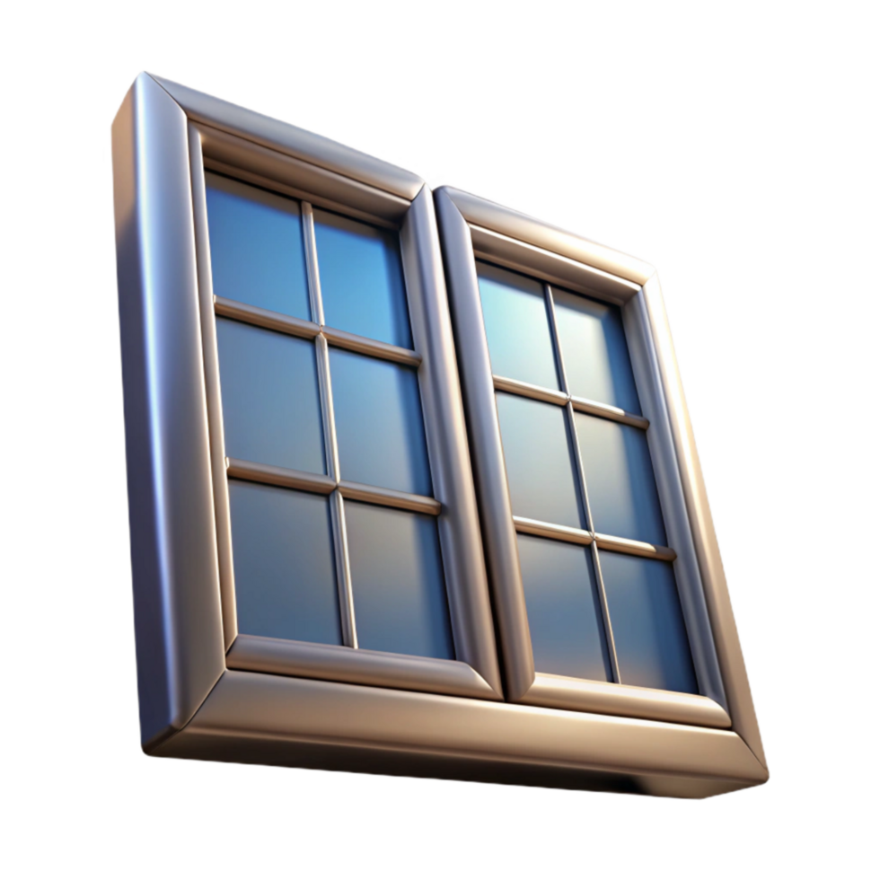 vibrant artistic Energy Efficient Windows Close Up Transparent Background png