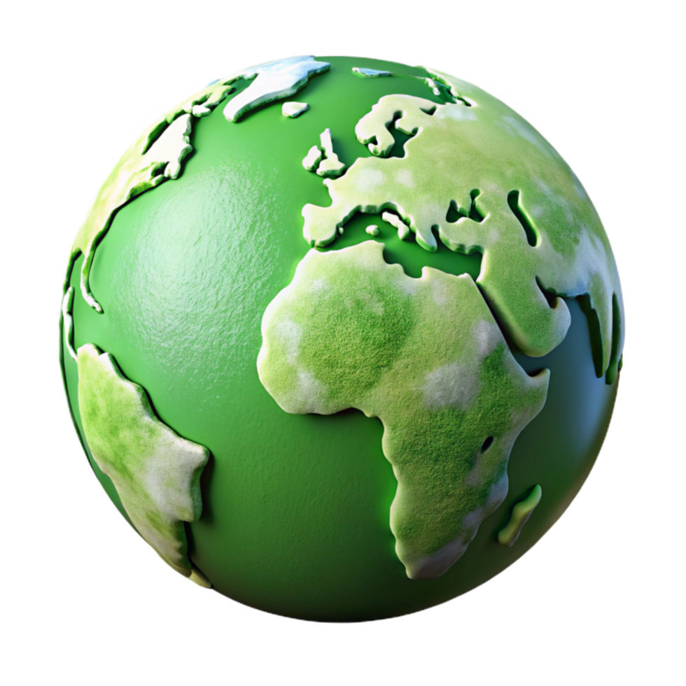extraordinary modern Environmental Protection Green Globe Isolated high resolution png