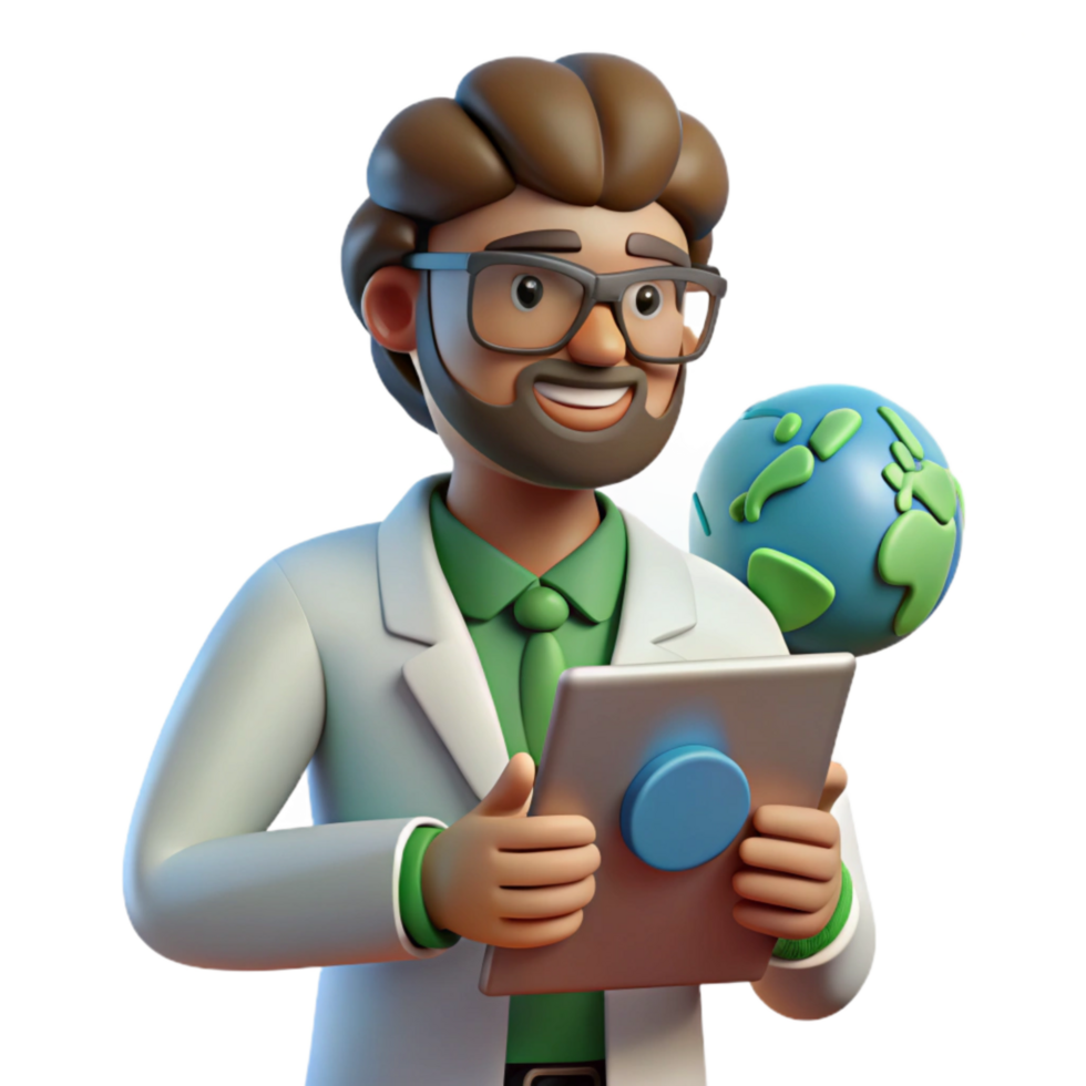 elegant abstract Environmental Research Scientist at Work Cutout high quality png