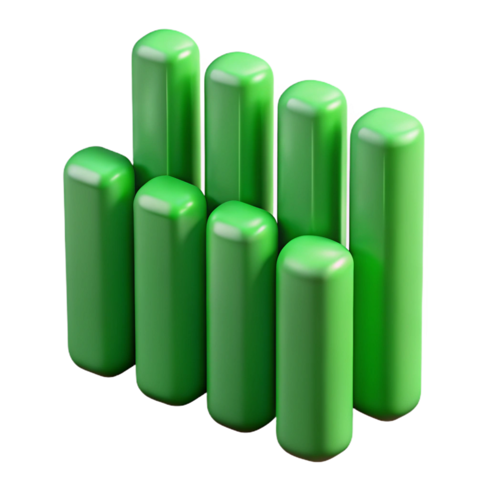 serene classic Equalizer Bars Green Display Cutout Transparent Background professional png