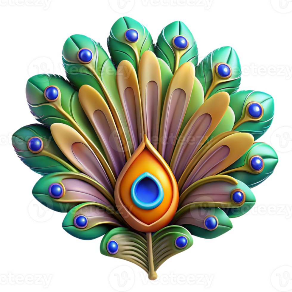 extraordinary modern Vibrant Indian Peacock Feather Decorative Element Transparent detailed png