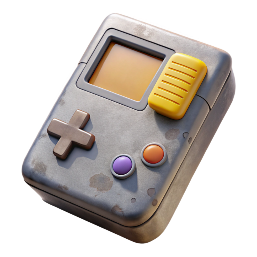 impressive artistic Game Cartridge Retro Style Isolated Element authentic png
