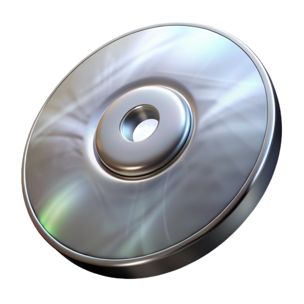 wonderful rustic Game Disc Silver and Reflective Isolated Element original png
