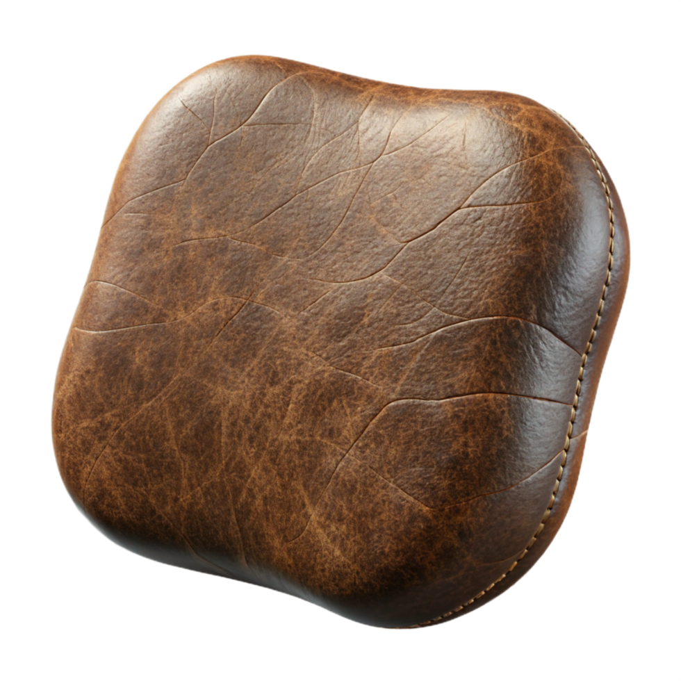 beautiful artistic Vintage Brown Leather Texture Isolated Element original png
