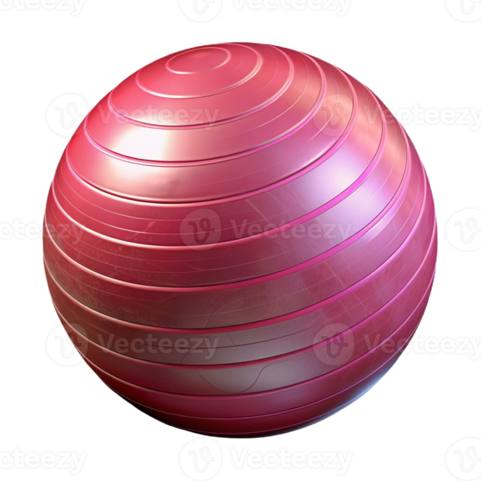 serene rustic Exercise Ball Pink Color Transparent Background professional png