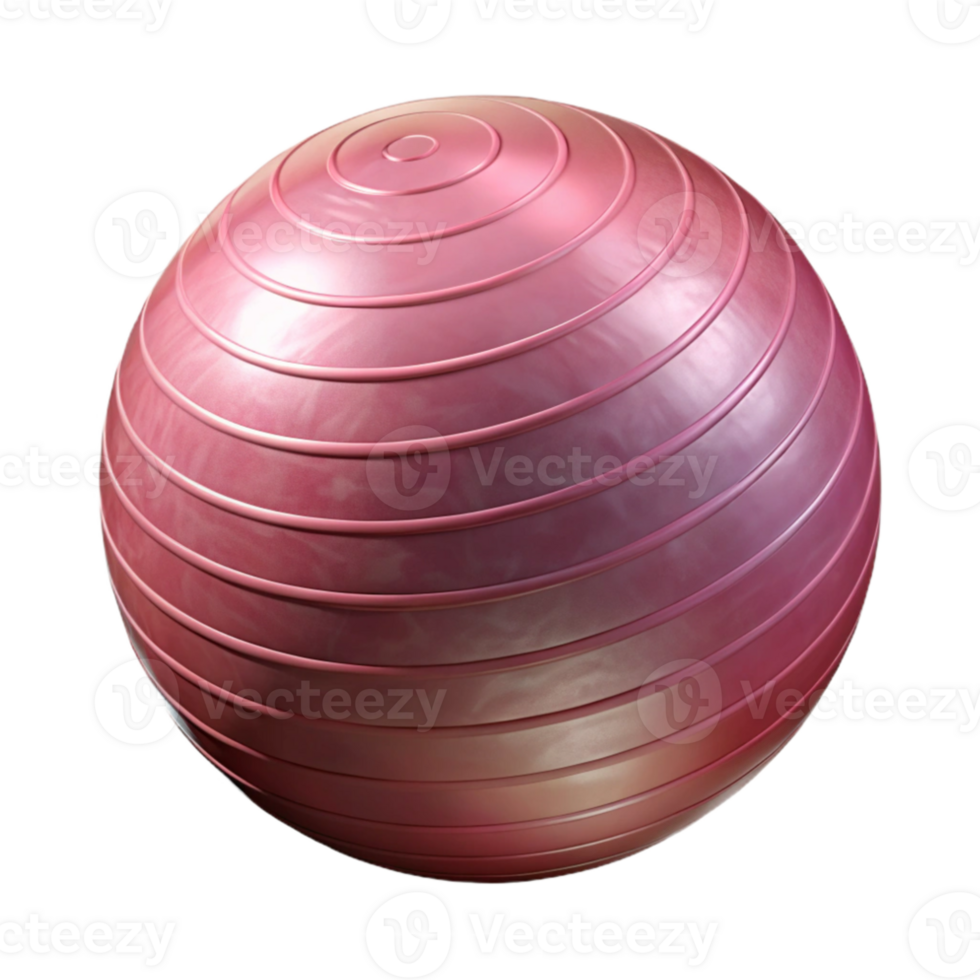 stunning artistic Exercise Ball Pink Color Transparent Background authentic png