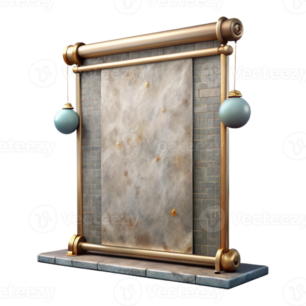 elegant traditional Exhibition Banner Large Format Isolated authentic png