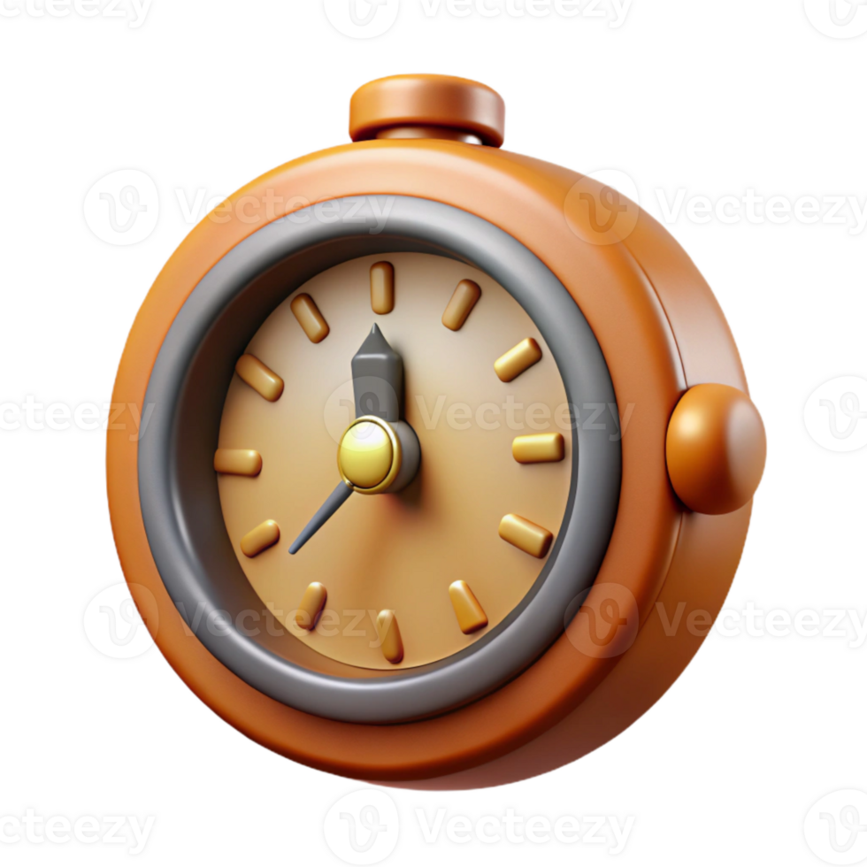 dramatic abstract Vintage Clock Representing Time Management Isolated professional png