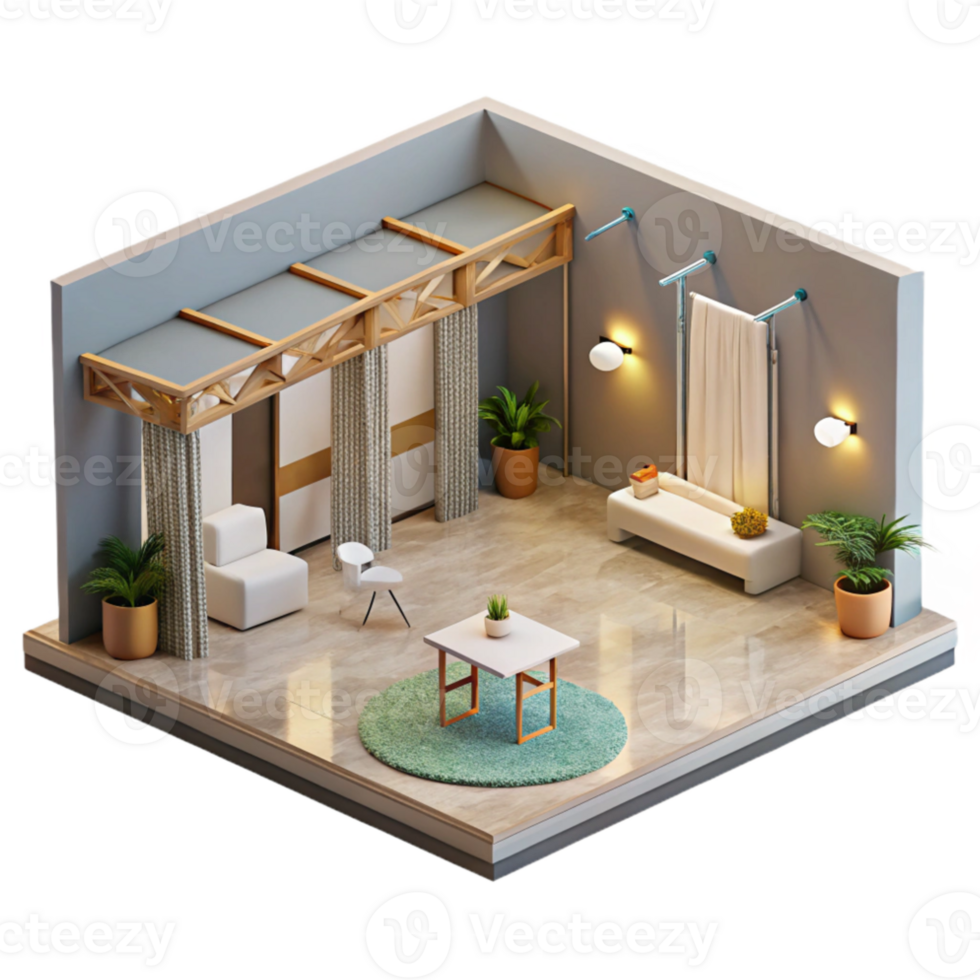 stunning classic Exhibition Space Open Plan Isolated exclusive png