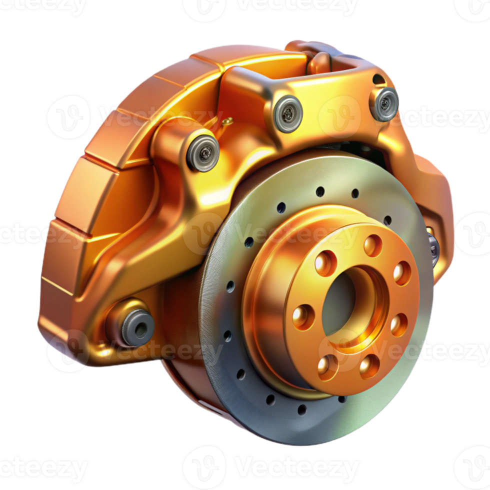vibrant rustic Exotic Car Brake Caliper Detail Transparent high resolution png