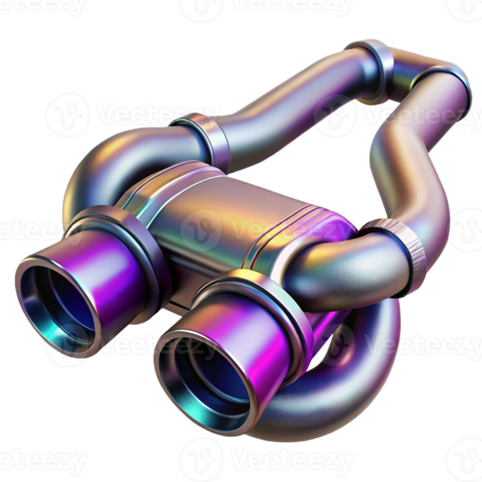 beautiful minimalist Exotic Car Exhaust Pipes Detail Transparent professional png