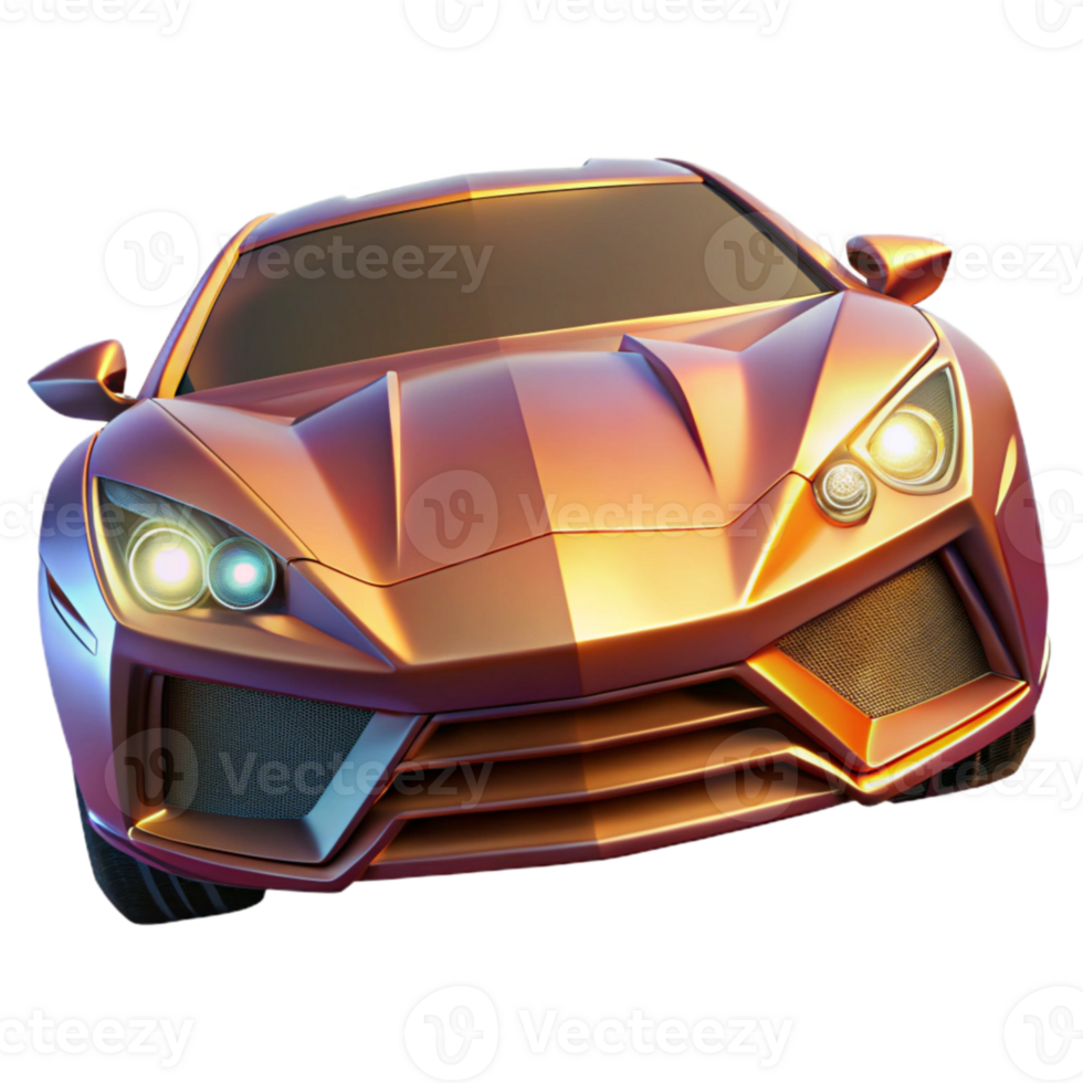 elegant minimalist Exotic Car Headlight Design Detail Isolated png