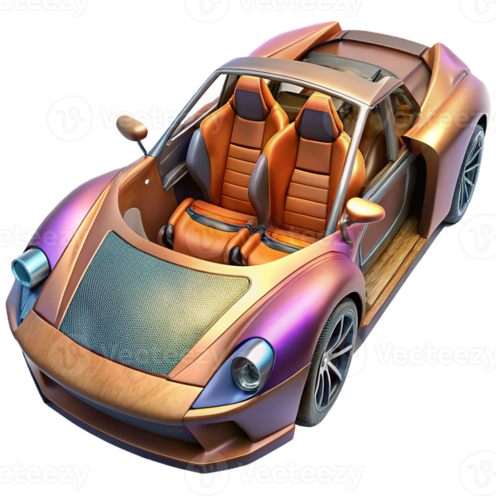 extraordinary contemporary Exotic Car Interior Panoramic View Isolated original png