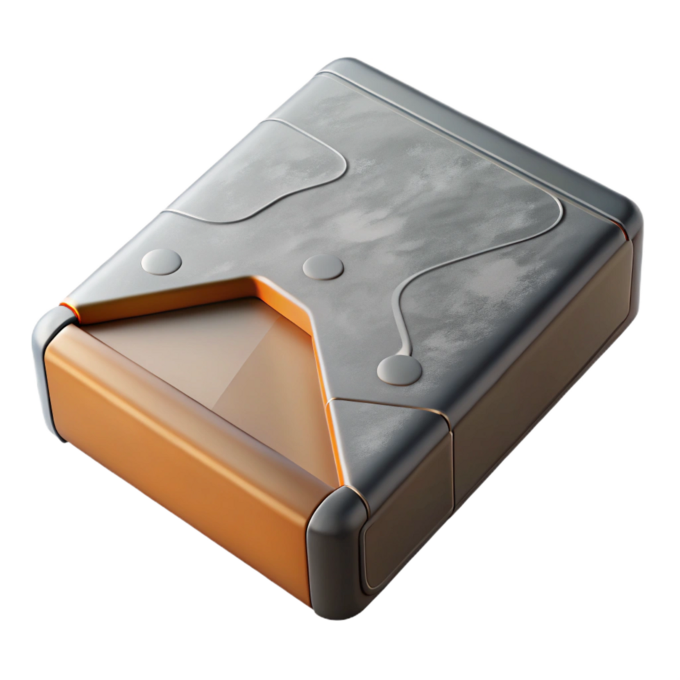 dramatic rustic External Hard Drive Angled View Cutout high quality png