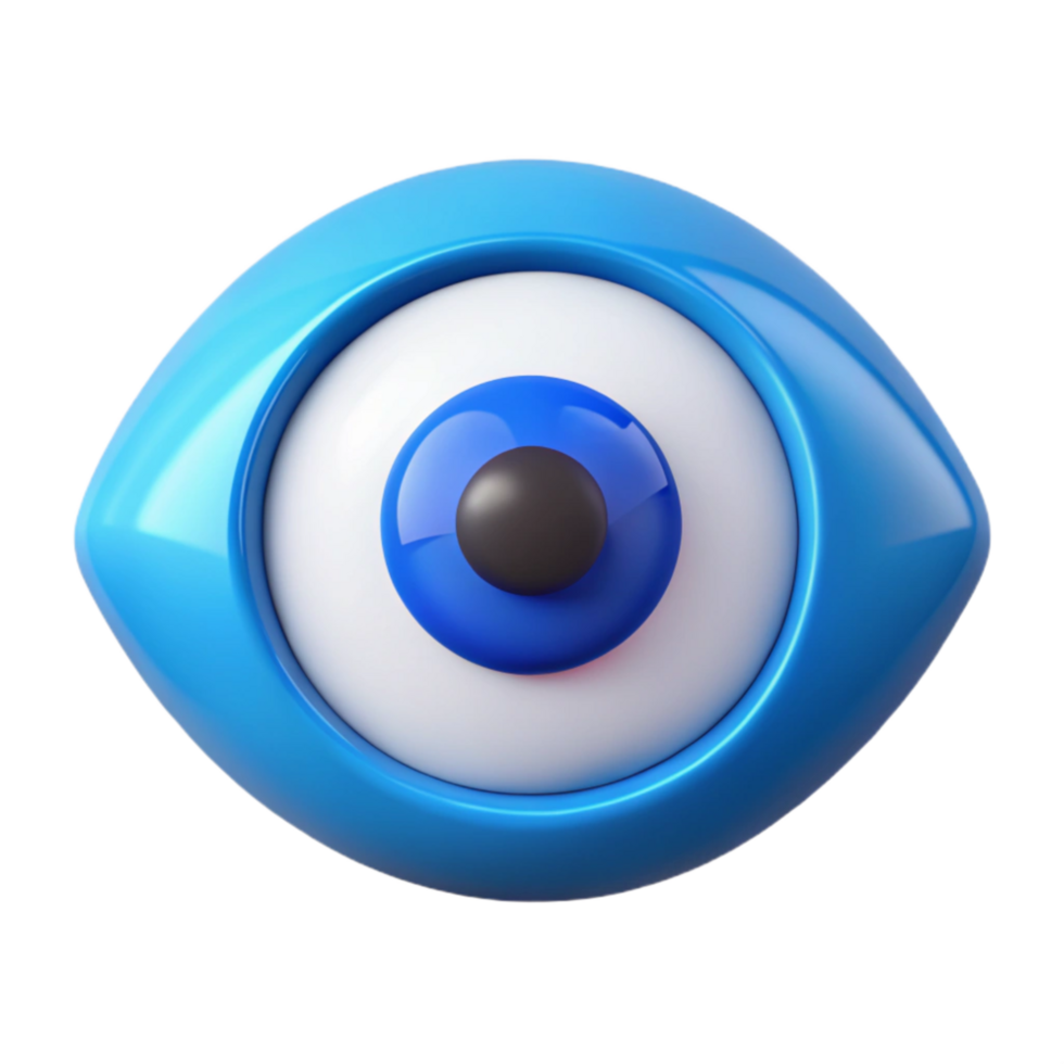 impressive rustic Eye Health Icon with Blue Eye Transparent Background genuine png