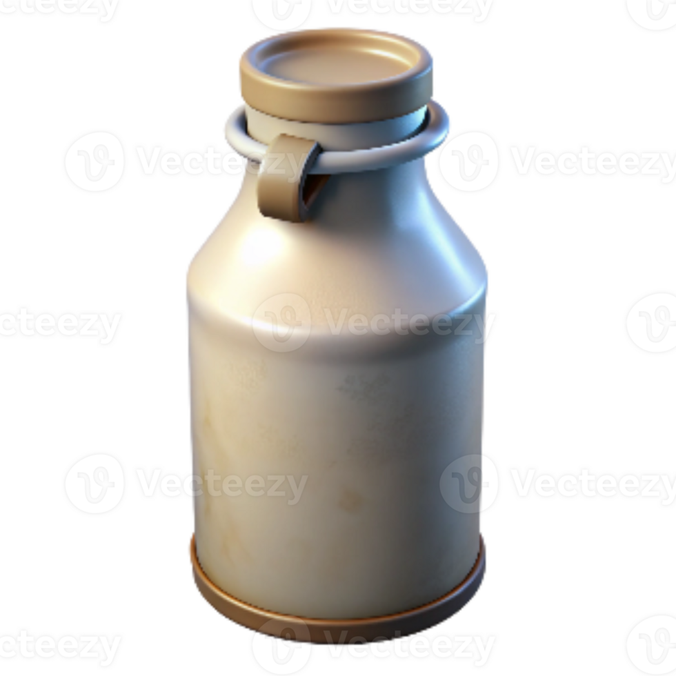 wonderful modern Vintage Milk Bottle with Cap Cutout detailed png