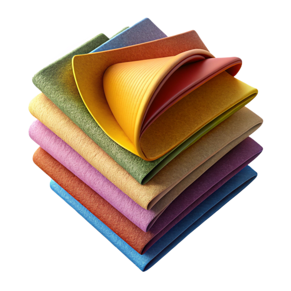 vibrant rustic Fabric Swatches Colorful Palette Cutout png