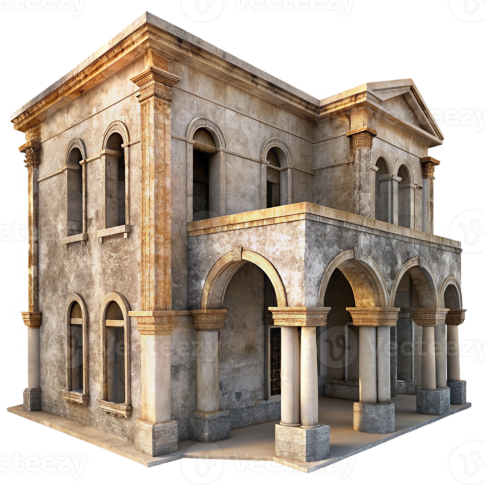vibrant abstract Faded Architectural Drawing Restoration Transparent Background high quality png