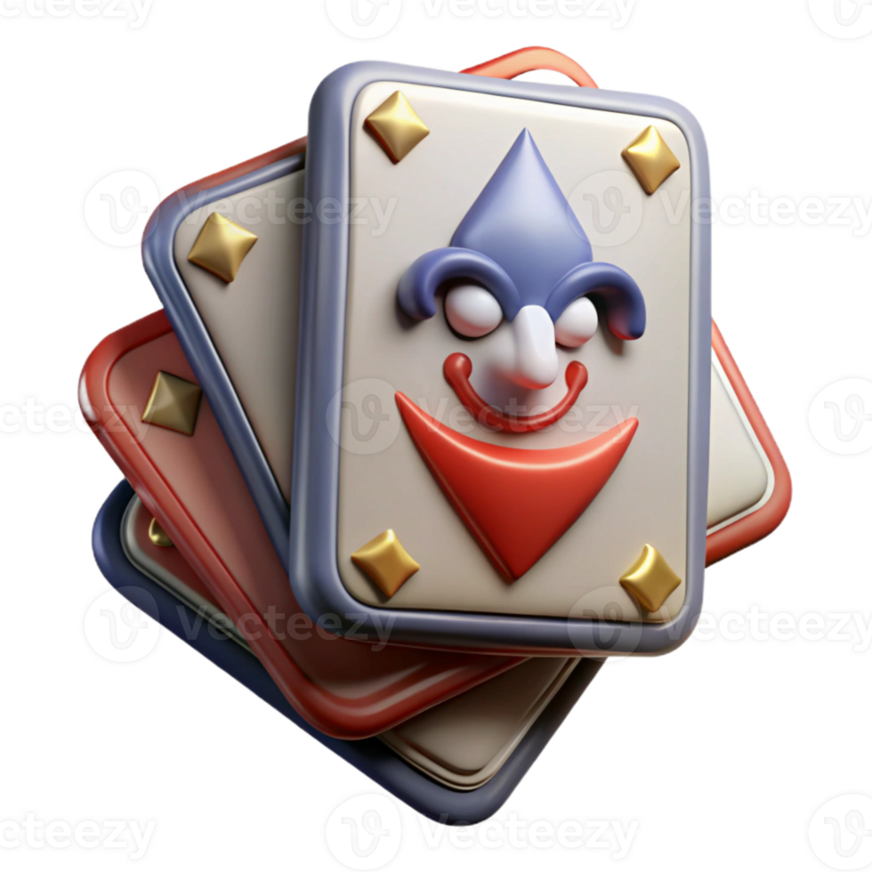 beautiful modern Vintage Playing Cards Deck with Joker Transparent genuine png
