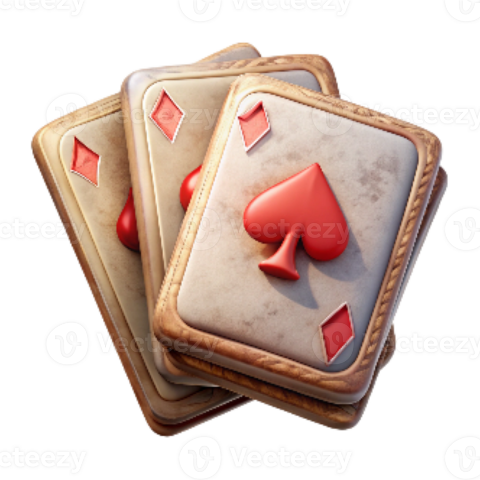impressive modern Vintage Playing Cards with Back Design Isolated original png