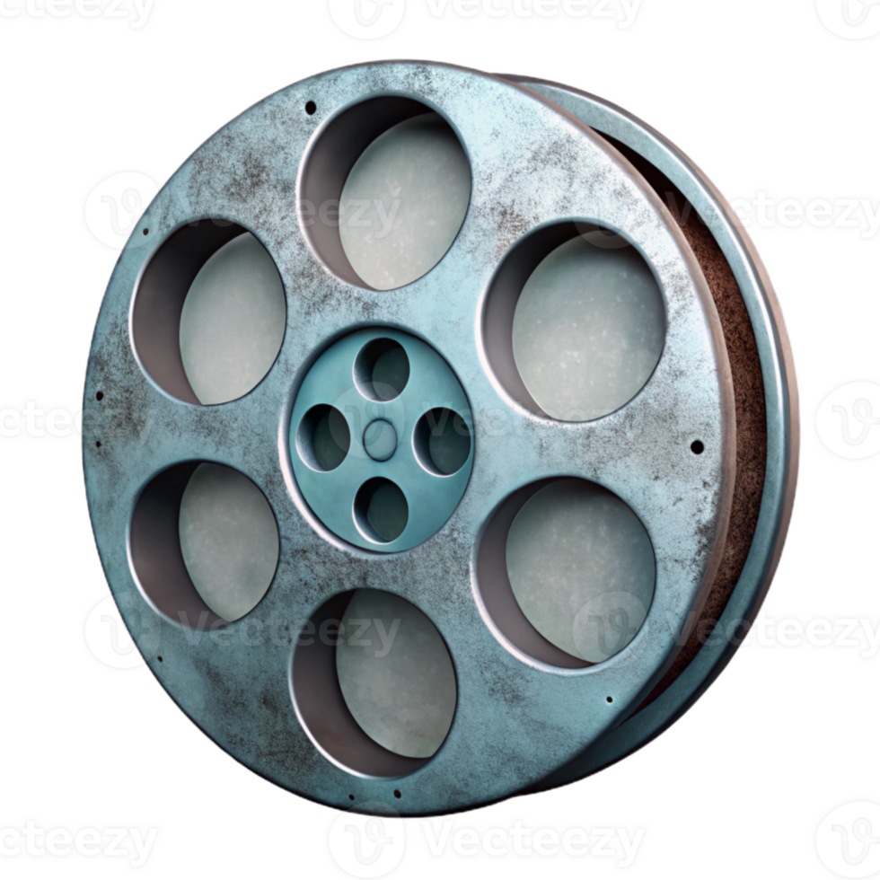 magnificent contemporary Faded Film Reel Restoration Process Cutout genuine png