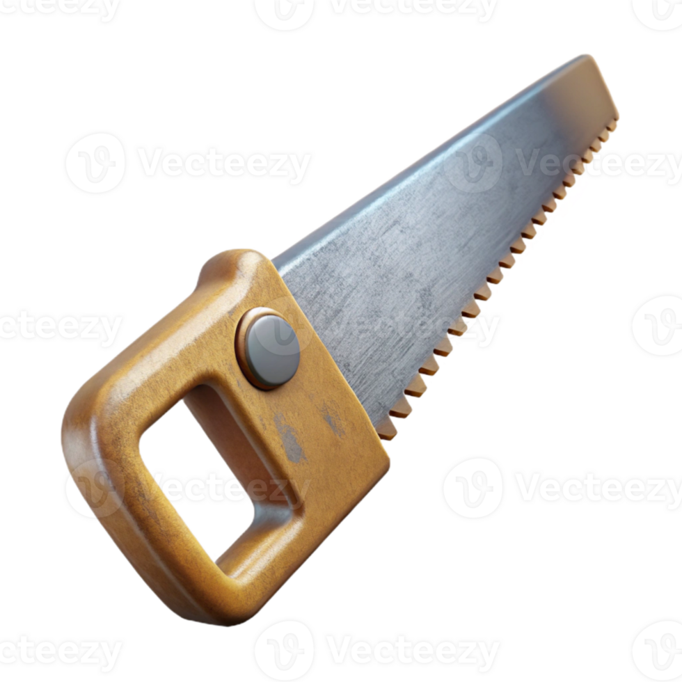 elegant vintage Vintage Saw Side View Isolated Element premium png
