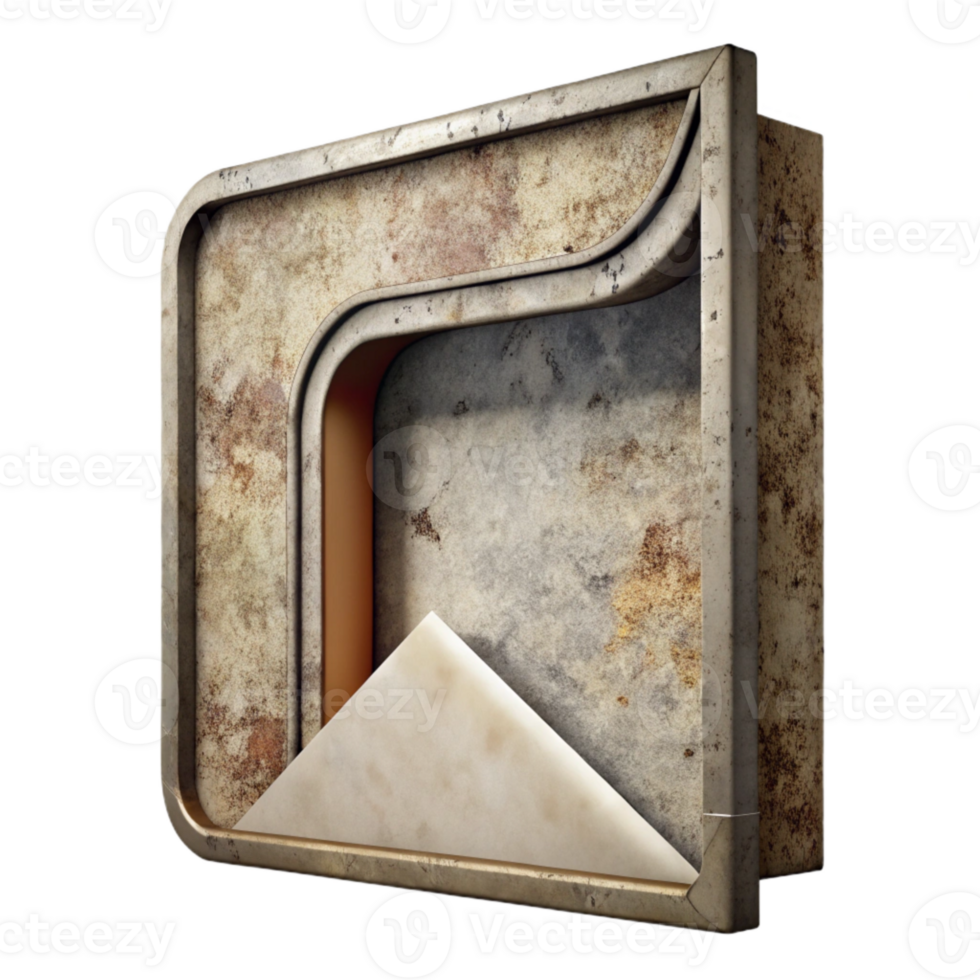 dramatic rustic Faded Photograph Corner Detail Cutout premium png