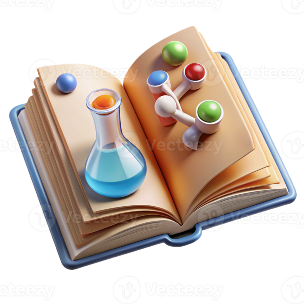 serene minimalist Vintage Science Book Open View Transparent premium png