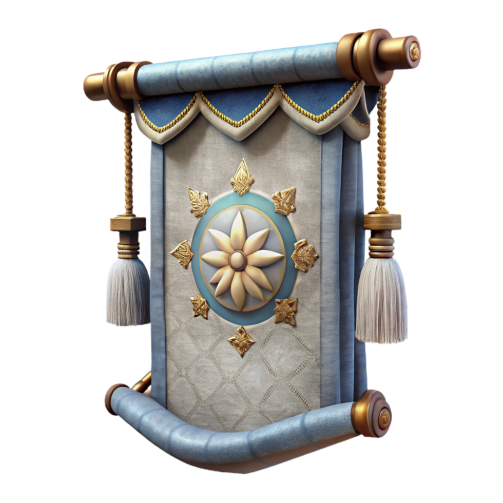 Faded Tapestry Woven Scene Detail Transparent png