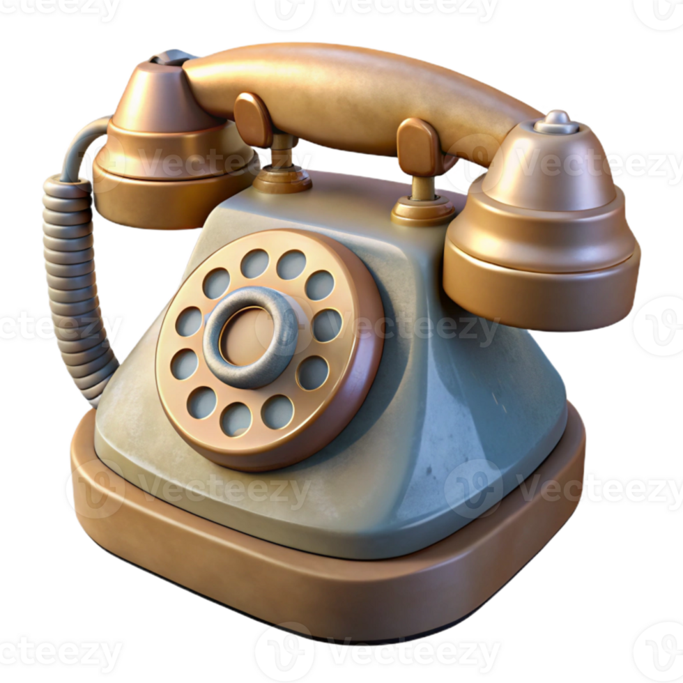 extraordinary abstract Vintage Telephone Rotary Dial Transparent Background high resolution png