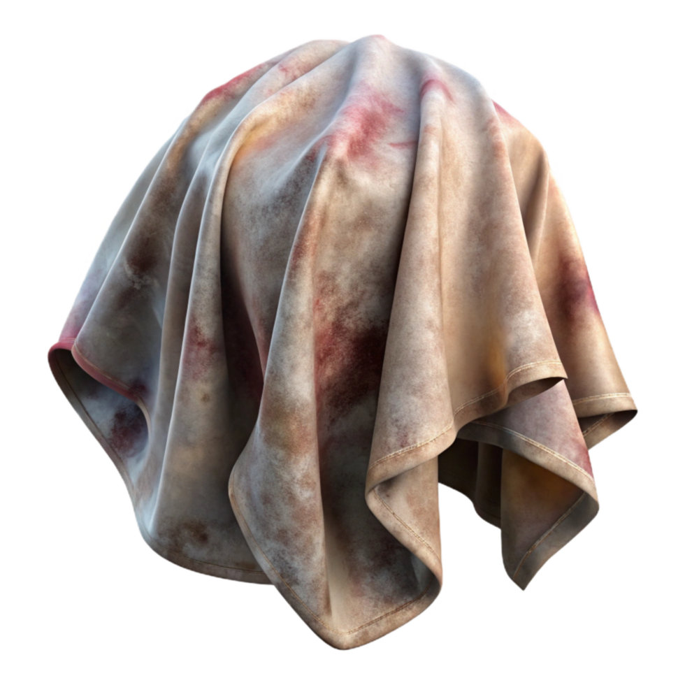 stunning minimalist Faded Textile Restoration Dyeing Process Transparent Background detailed png