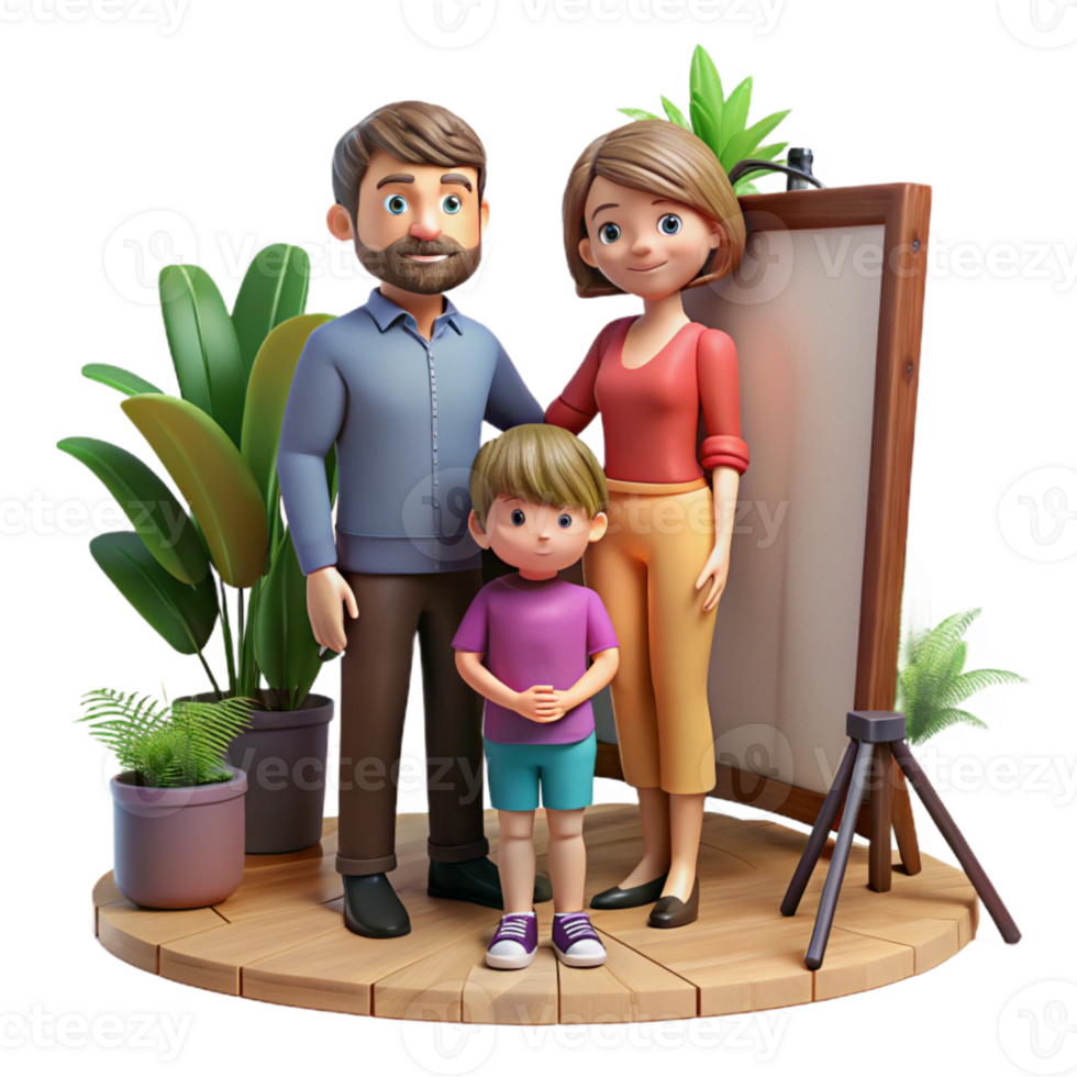 dramatic traditional Family Portrait Session Setup Isolated high resolution png