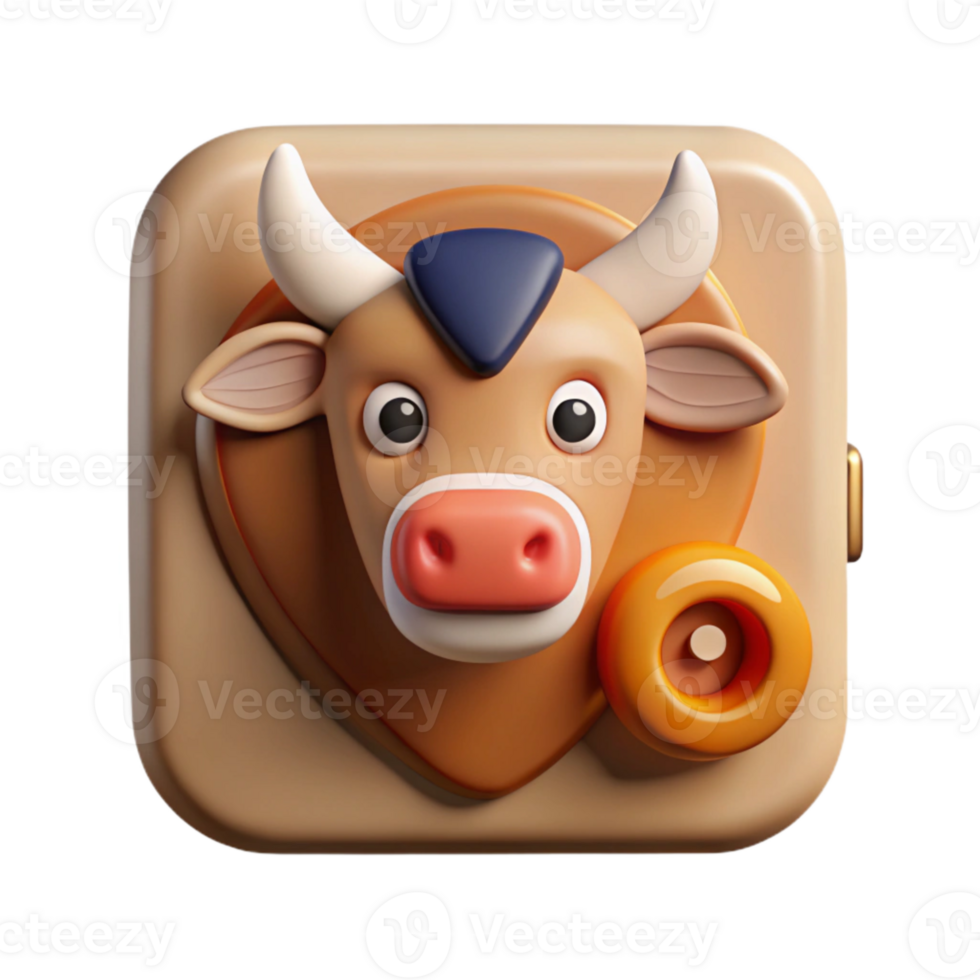 impressive rustic Farm Animal Monitoring System Icon Style Transparent Background png