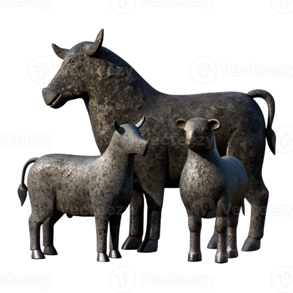 wonderful modern Farm Animals Silhouette Transparent Background professional png