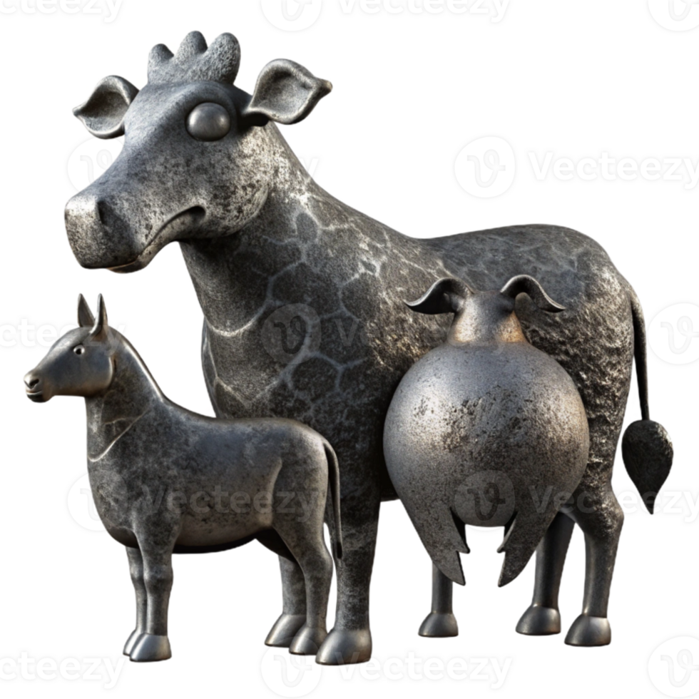 extraordinary artistic Farm Animals Silhouette Transparent Background high resolution png