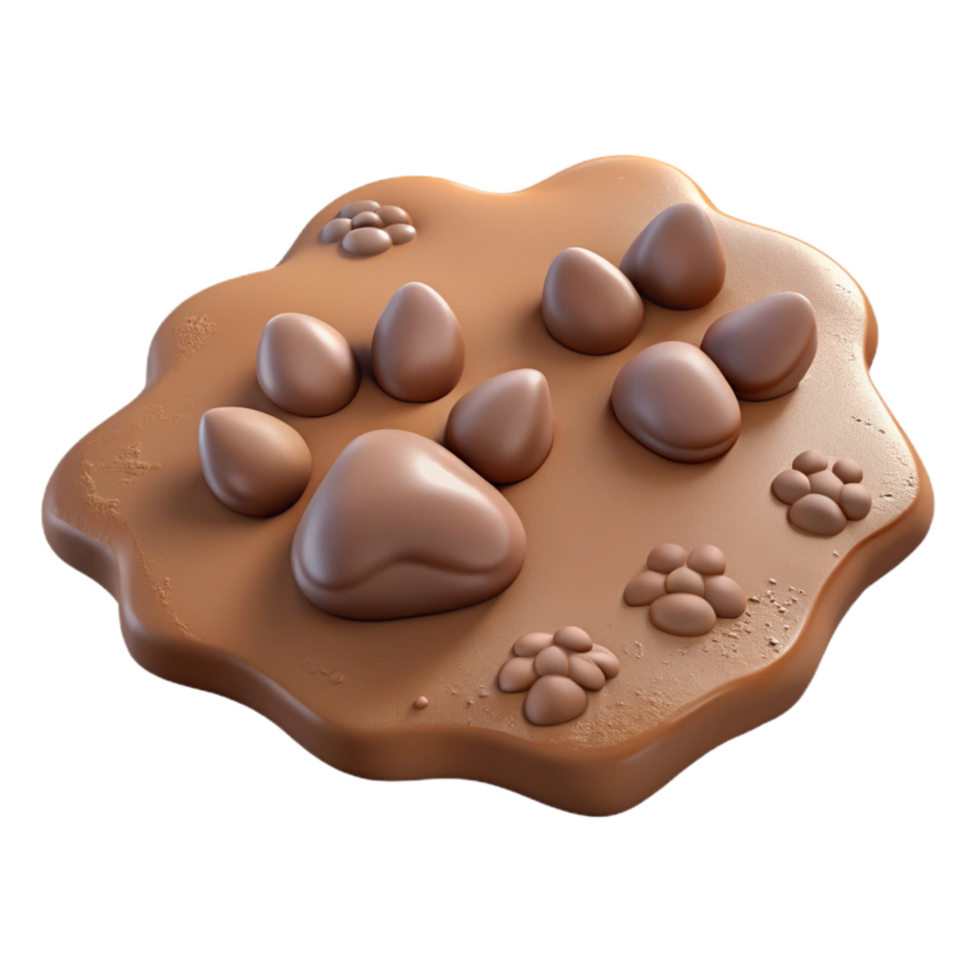 Farm Animal Tracks Cutout in Mud png