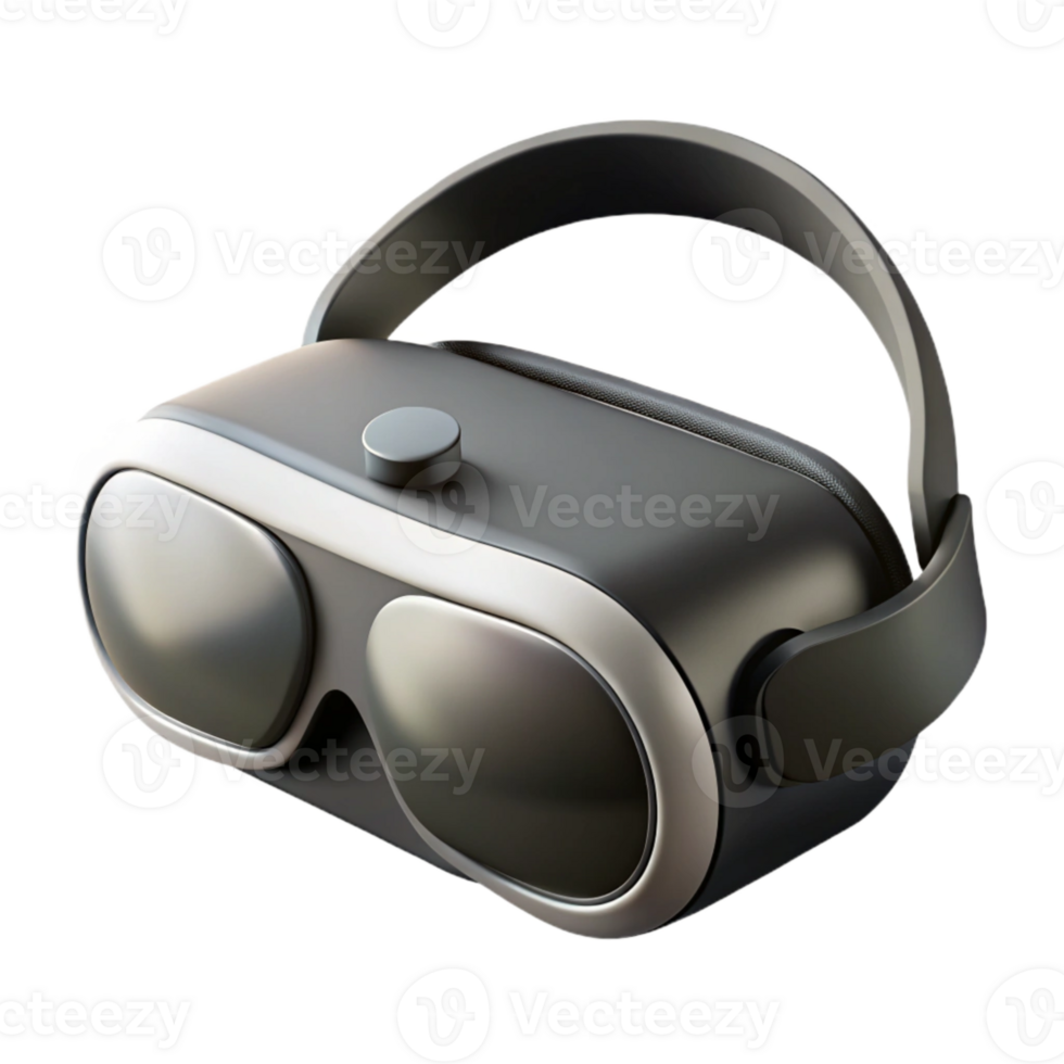 magnificent rustic Virtual Reality Headset Black with White Lenses Cutout premium png