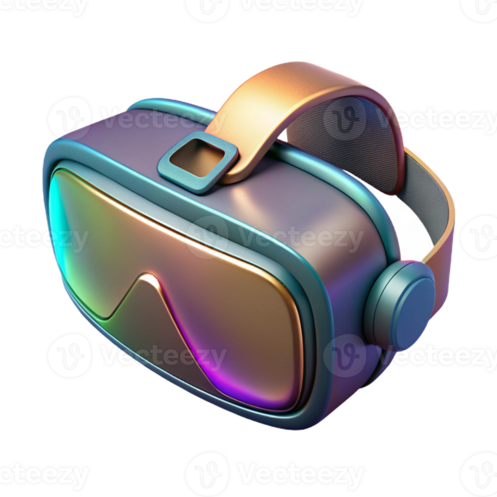 dramatic rustic Virtual Reality Headset with Controllers Isolated Element high resolution png