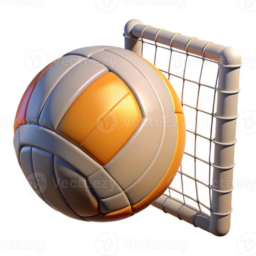 magnificent modern Volleyball Net and Ball Isolated high resolution png