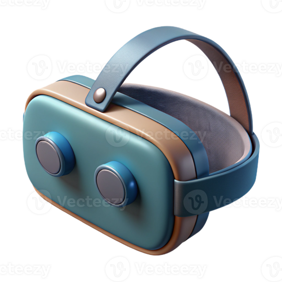 elegant minimalist Vr Headset Side View Isolated on Transparent Background high resolution png