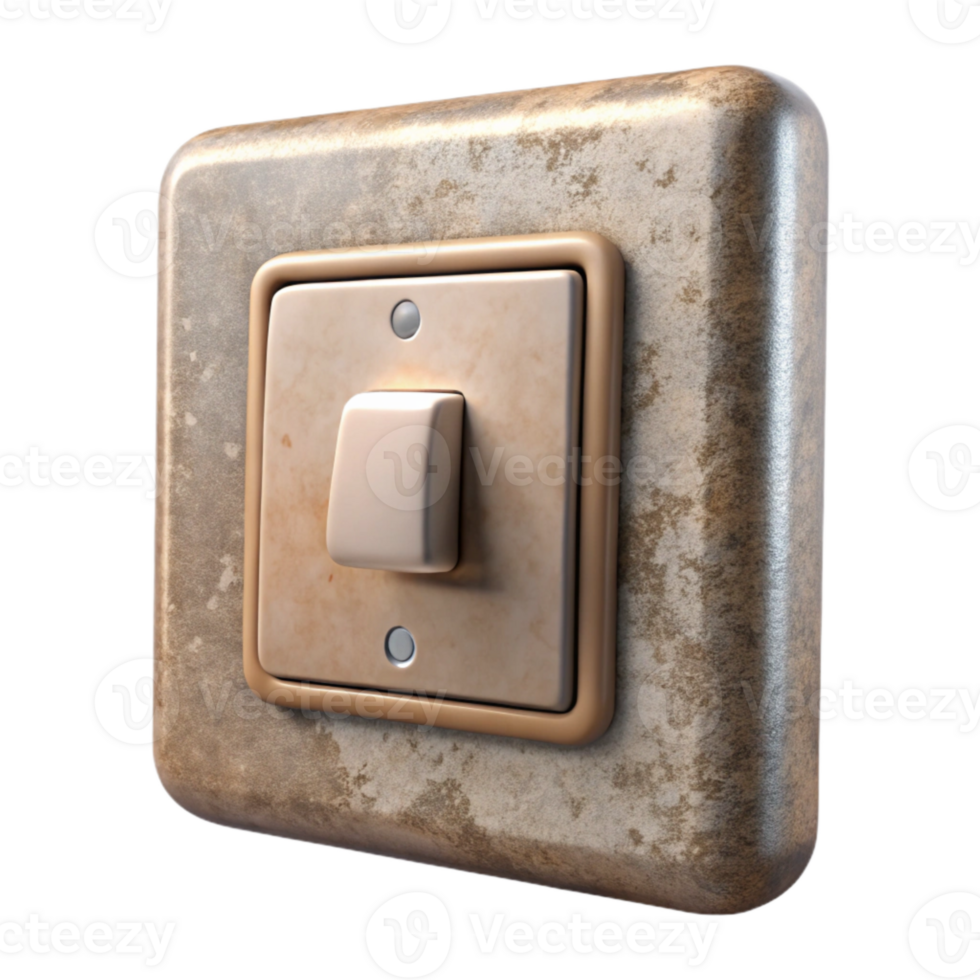 impressive modern Wall Switch Dimmer Style Front View Transparent Background exclusive png