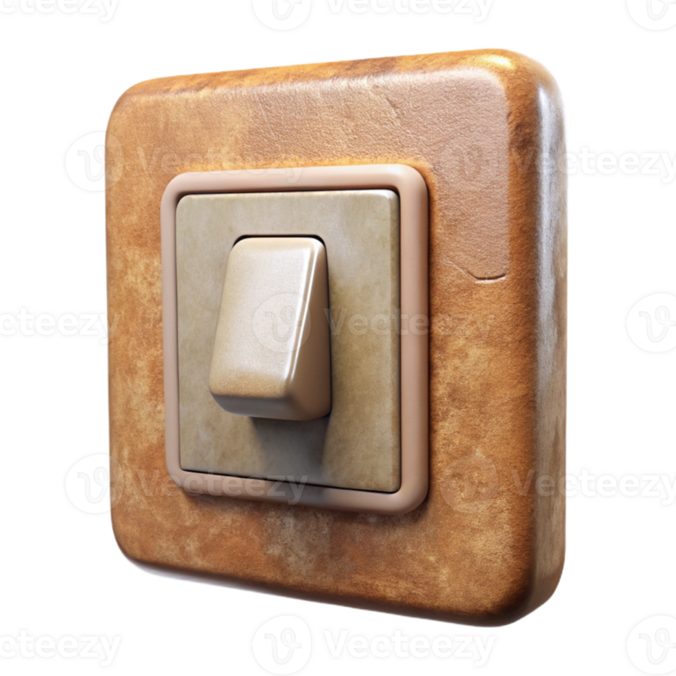 extraordinary modern Wall Switch Dimmer Style Front View Transparent Background detailed png