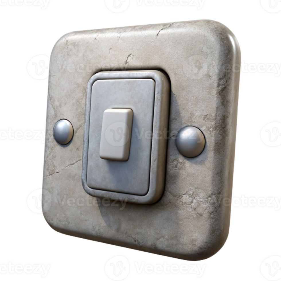 stunning creative Wall Switch Toggle Style Front View Isolated exclusive png