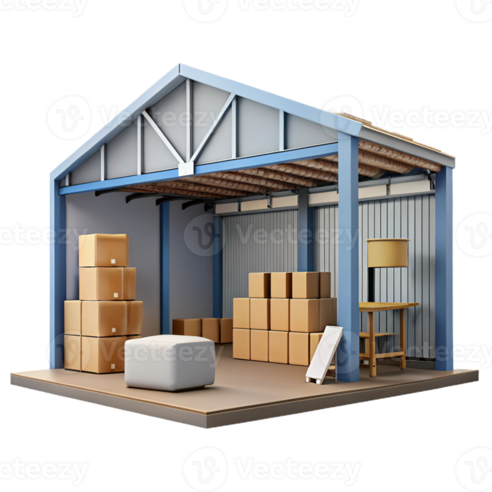 extraordinary vintage Warehouse Exterior Loading Dock Cutout detailed png