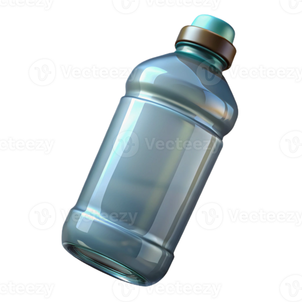 serene classic Water Bottle Clear Full Transparent Background Cutout genuine png