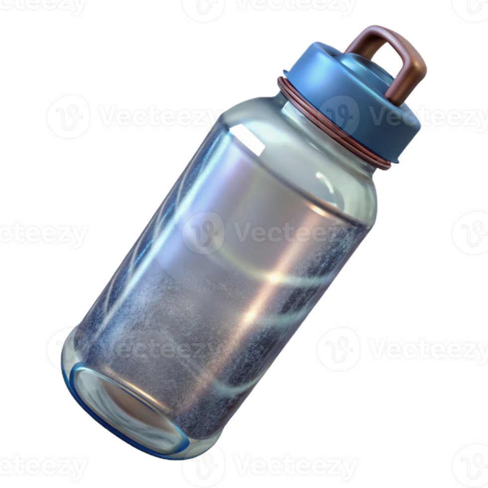 beautiful rustic Water Bottle Clear Full Transparent Background Cutout original png