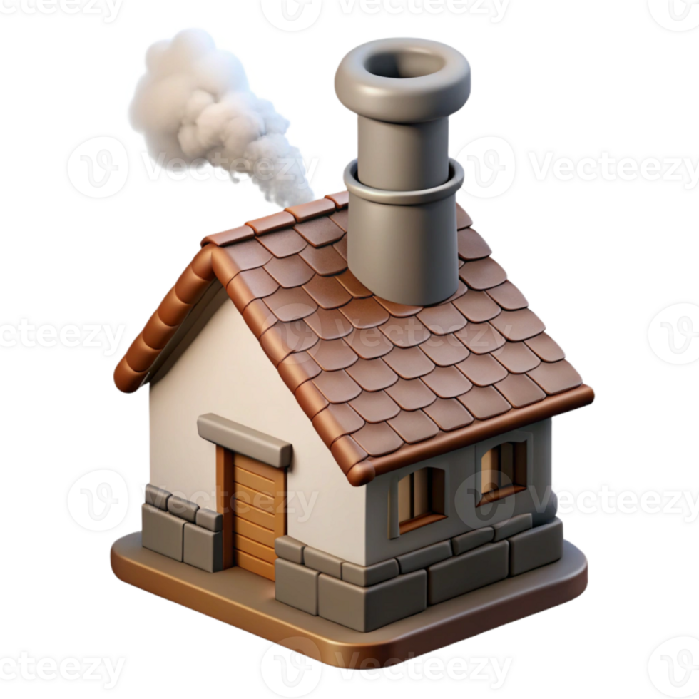 extraordinary modern Farmhouse Chimney Smoke Isolated Cutout high resolution png